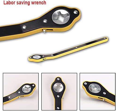 Llave de trinquete para gato que ahorra trabajo con mango largo, herramienta de mnago - Quierox - Tienda Online