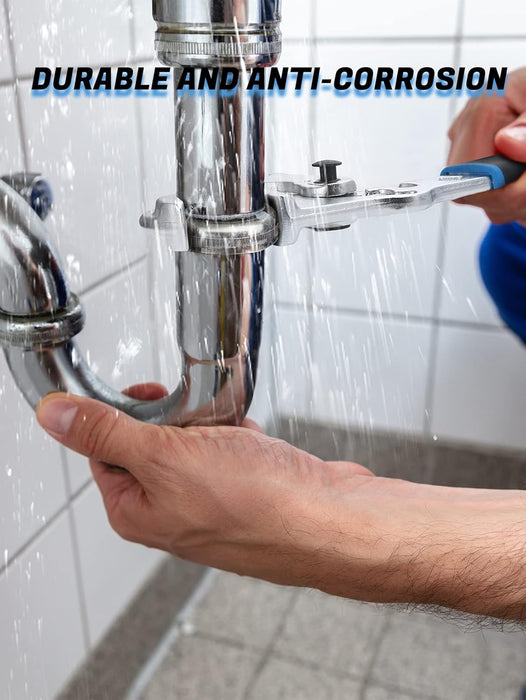 Llave para tubos Lichamp de 12 pulgadas, llave de plomero forjada y autoajustable de 3/8 a 1 - 3/4" - Quierox - Tienda Online