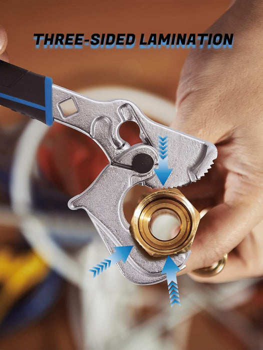 Llave para tubos Lichamp de 12 pulgadas, llave de plomero forjada y autoajustable de 3/8 a 1 - 3/4" - Quierox - Tienda Online