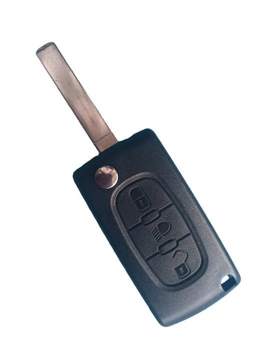 Llave plegable de 3 botones con mando a distancia, para llave de Citroën C2, C3, C4 y C5 Picasso - Quierox - Tienda Online