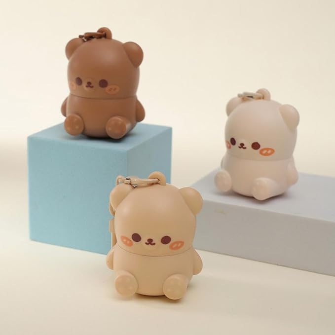 Llavero 2 en 1, lápiz labial de oso, barra de reparación de labios - Quierox - Tienda Online