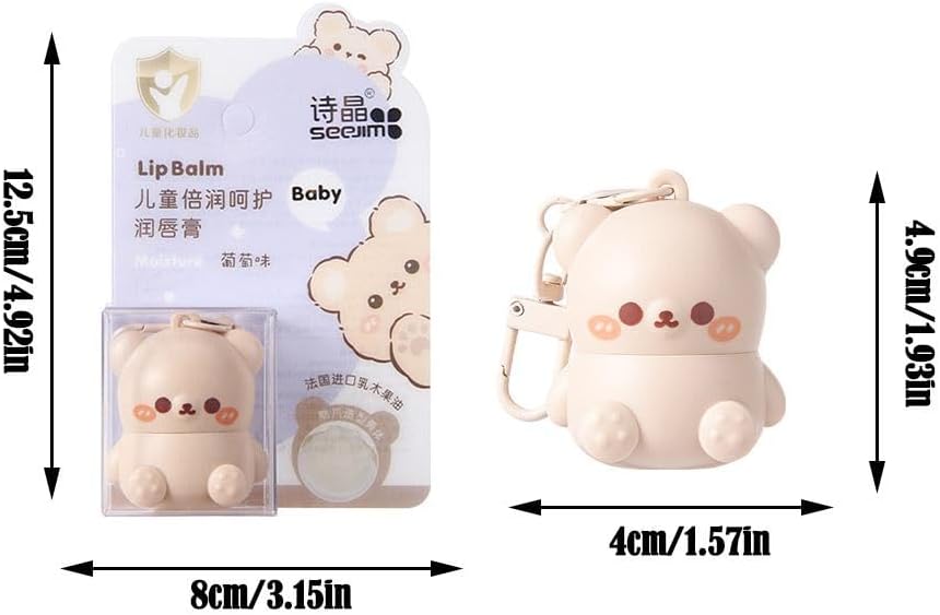 Llavero 2 en 1, lápiz labial de oso, barra de reparación de labios - Quierox - Tienda Online