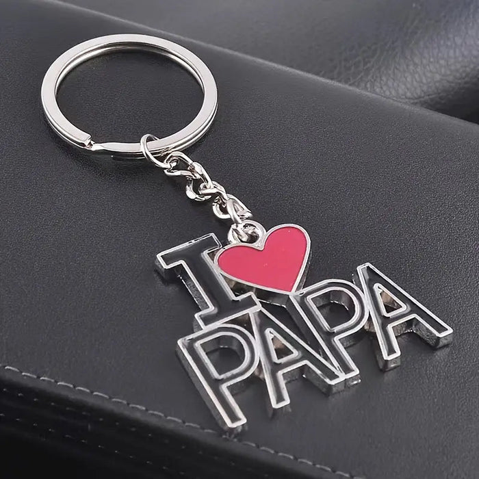 Llavero "Amo Papá" de Aleación - Regalo Perfecto para el Día del Padre - Quierox - Tienda Online