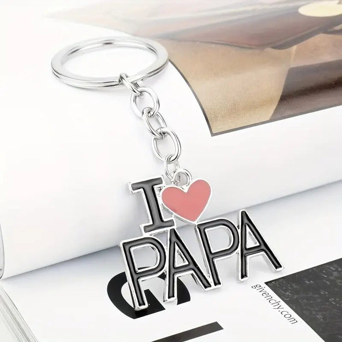 Llavero "Amo Papá" de Aleación - Regalo Perfecto para el Día del Padre - Quierox - Tienda Online