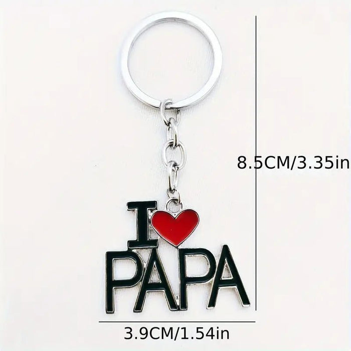 Llavero "Amo Papá" de Aleación - Regalo Perfecto para el Día del Padre - Quierox - Tienda Online