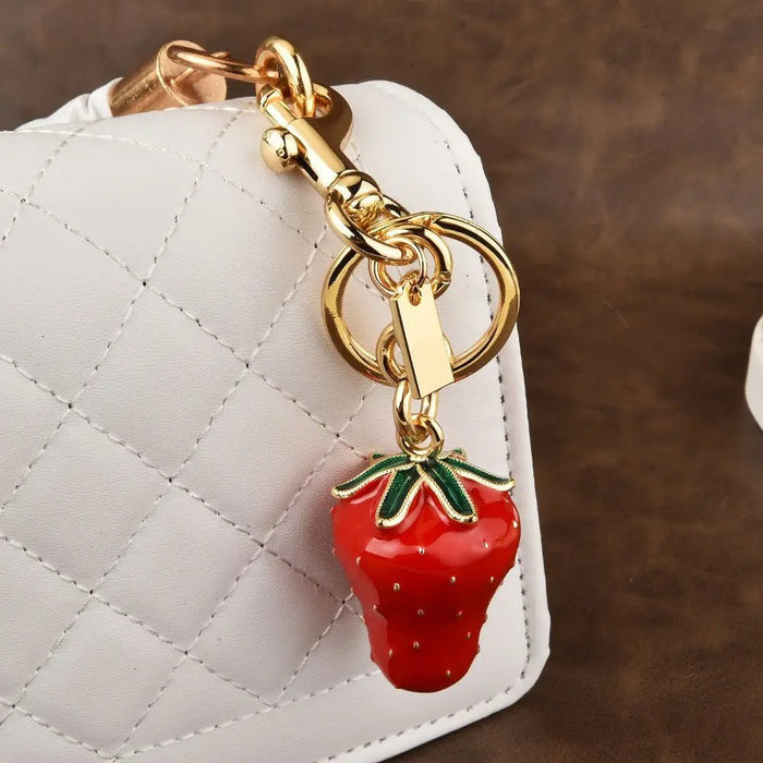 Llavero Colgante De Fresa Para Bolso Y Llaves - Quierox - Tienda Online
