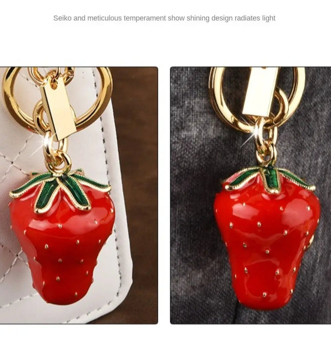 Llavero Colgante De Fresa Para Bolso Y Llaves - Quierox - Tienda Online