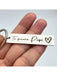 Llavero con la frase en español "Te Amo Papi", rectangular plateado minimalista - Quierox - Tienda Online