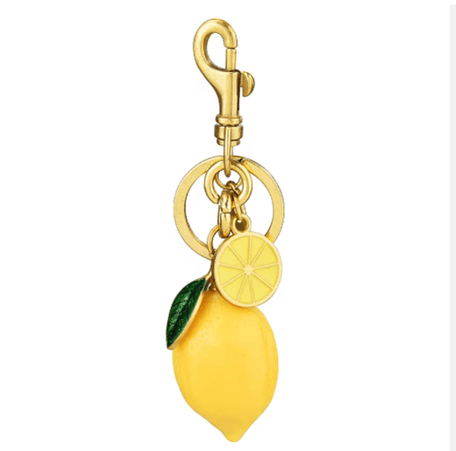 Llavero de Resina de Metal de Fruta de Limón para Bolsa - Quierox - Tienda Online