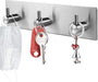 Llavero decorativo de pared, ganchos adhesivos de acero inoxidable - Quierox - Tienda Online