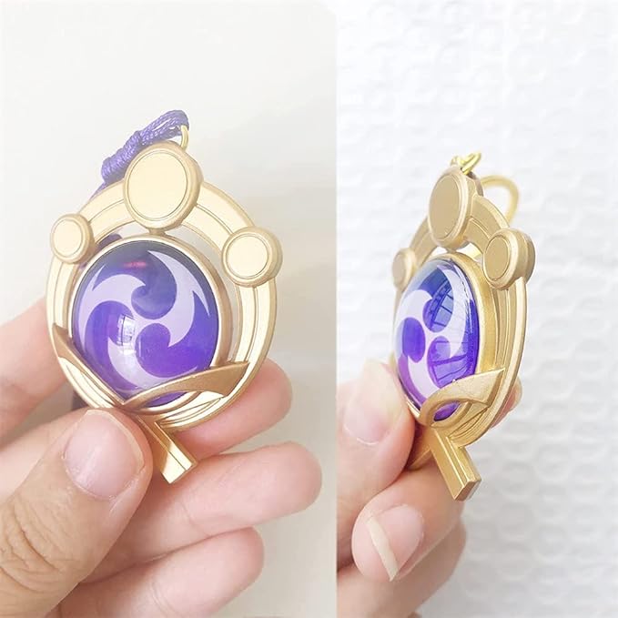 Llavero Inazuma Electro, llavero dorado con figura de juego - Quierox - Tienda Online