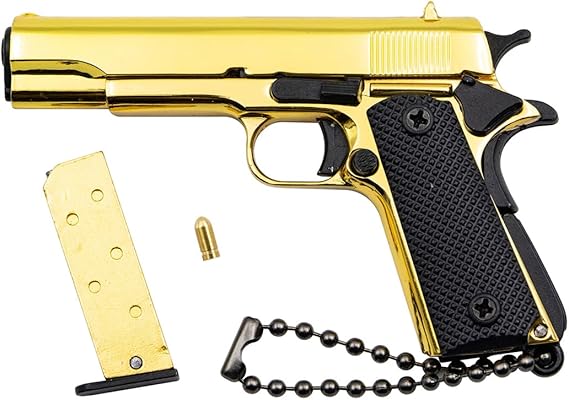 Llavero táctico de minipistola Zhongren 1911, escala 1:3, de metal, con piezas móviles, modelo realista - Quierox - Tienda Online