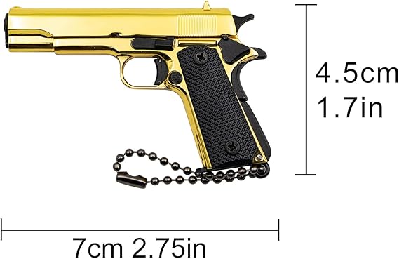 Llavero táctico de minipistola Zhongren 1911, escala 1:3, de metal, con piezas móviles, modelo realista - Quierox - Tienda Online