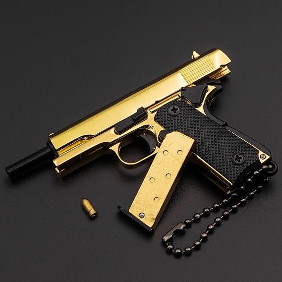 Llavero táctico de minipistola Zhongren 1911, escala 1:3, de metal, con piezas móviles, modelo realista - Quierox - Tienda Online
