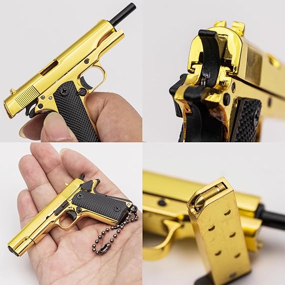 Llavero táctico de minipistola Zhongren 1911, escala 1:3, de metal, con piezas móviles, modelo realista - Quierox - Tienda Online