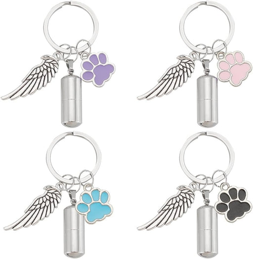 llaveros de cenizas de mascotas de 4 colores para mascotas - Quierox - Tienda Online