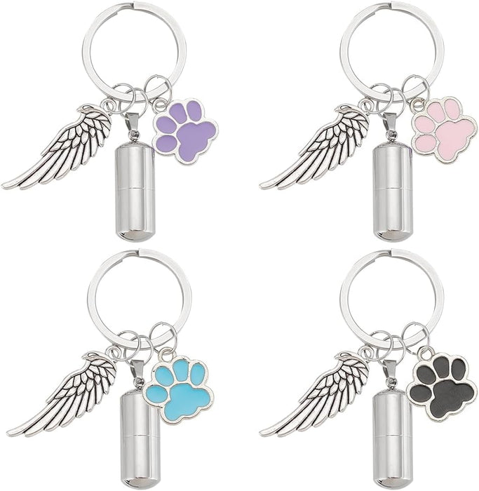 llaveros de cenizas de mascotas de 4 colores para mascotas - Quierox - Tienda Online