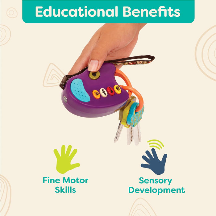 Llaves de coche de juguete – Llavero con luces y sonidos – Juguete interactivo para bebés - Quierox - Tienda Online