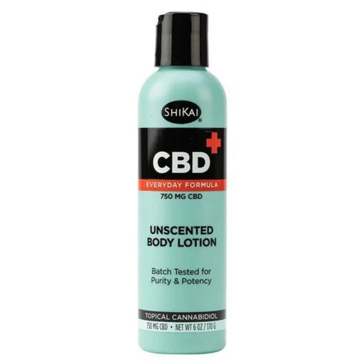 Loción corporal con CBD ShiKai CBD Topicals™ sin perfume, 750 mg, 6 oz - Quierox - Tienda Online