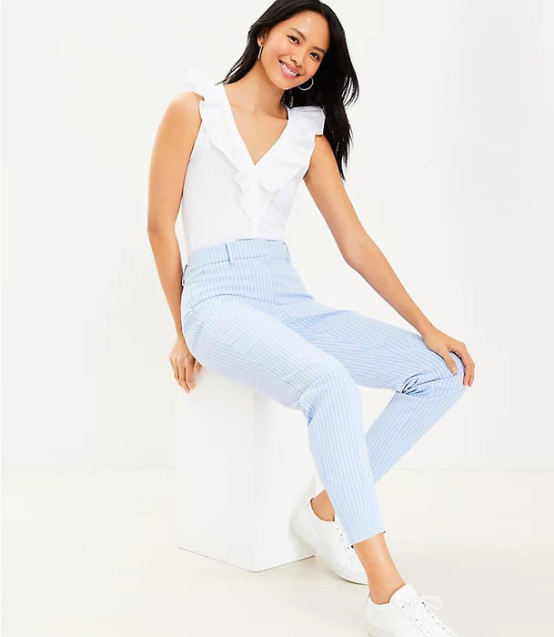 LOFT Pantalones ajustados Curvy Riviera a rayas - Quierox - Tienda Online