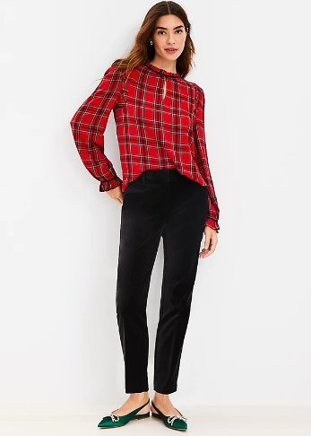 Loft Pantalones Riviera Slim en terciopelo - Quierox - Tienda Online