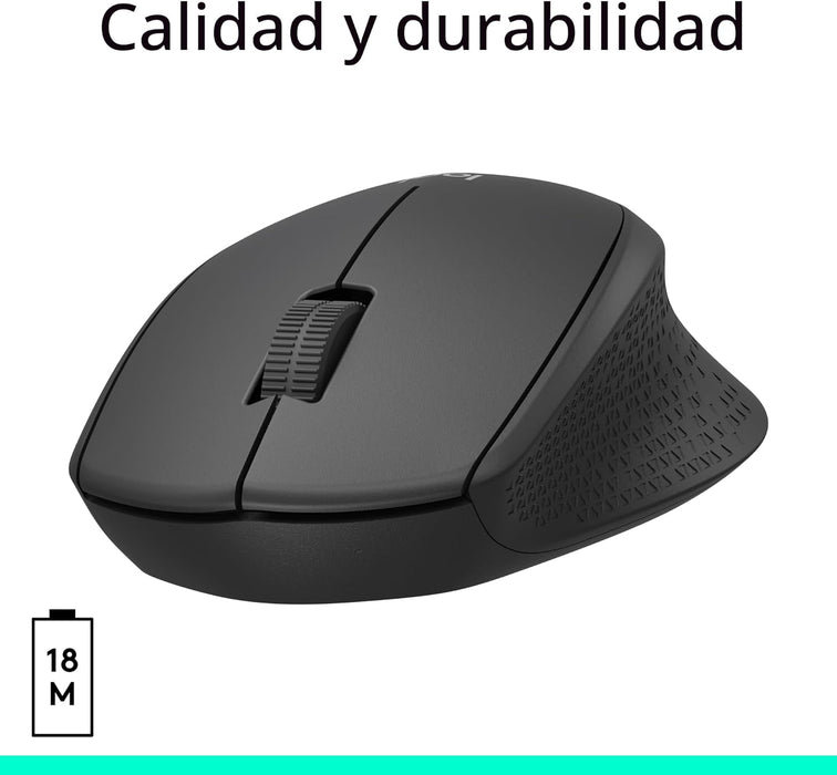 Logitech M330 Silent Plus, mouse inalámbrico grande - Quierox - Tienda Online