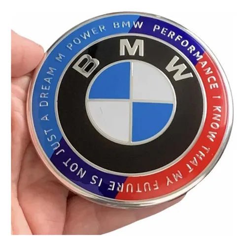 Logotipo BMW 74mm Frontal Coche - Emblema - Insignia (MPower) - Quierox - Tienda Online