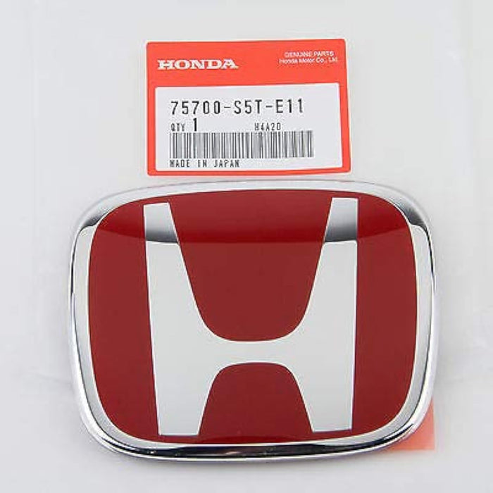 LOGOTIPO DELANTERO JDM RED Honda Emblema 123mmX100mm - Quierox - Tienda Online