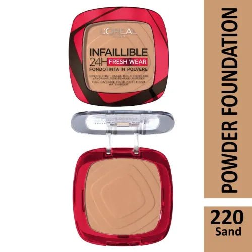 L'Oréal Infallible Base En Polvo 24H Fresh Wear 220 Sand Sable ...