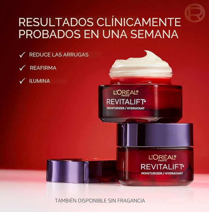 L'Oreal Paris Revitalift Triple Power Crema Facial Hidratante Anti-Edad - Quierox - Tienda Online