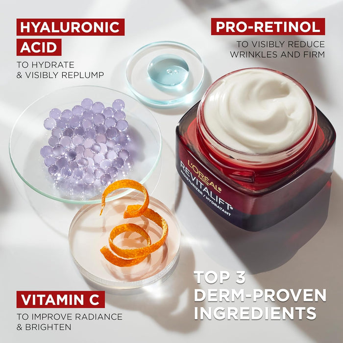 L'Oreal Paris Revitalift Triple Power Crema Facial Hidratante Anti-Edad - Quierox - Tienda Online