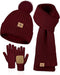 LOROME Conjunto de gorro, bufanda y guantes de invierno para mujer - Quierox - Tienda Online
