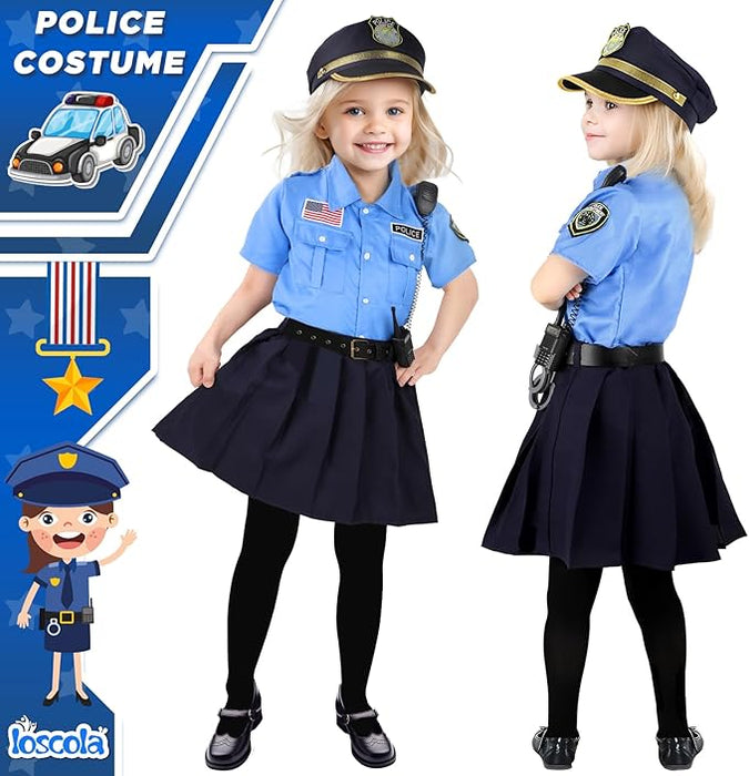 Loscola - Disfraz de oficial de policía de Halloween para niños - Quierox - Tienda Online