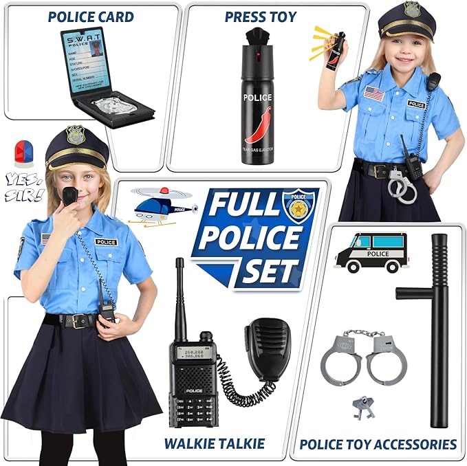 Loscola - Disfraz de oficial de policía de Halloween para niños - Quierox - Tienda Online