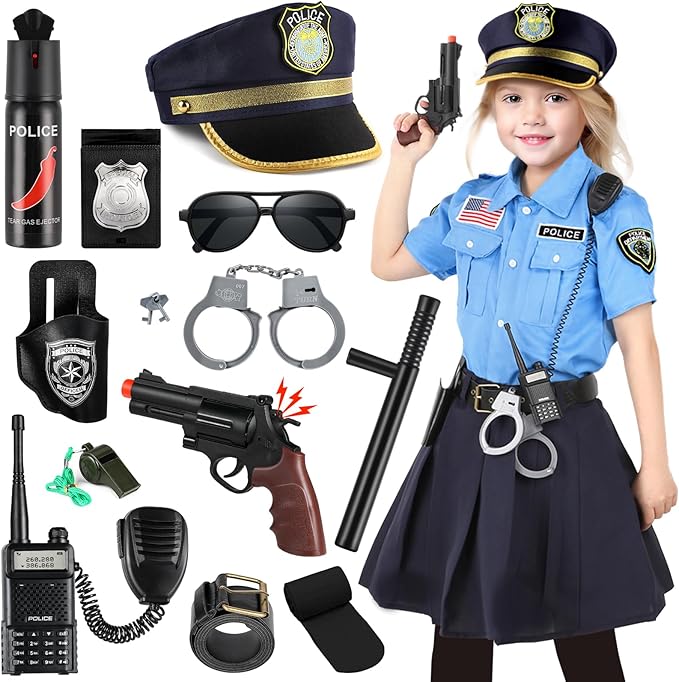 Loscola - Disfraz de oficial de policía de Halloween para niños - Quierox - Tienda Online