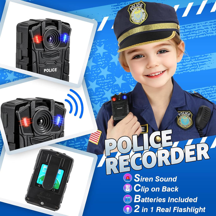 Loscola Disfraz de policía para niñas, disfraz de oficial de policía para niñas - Quierox - Tienda Online