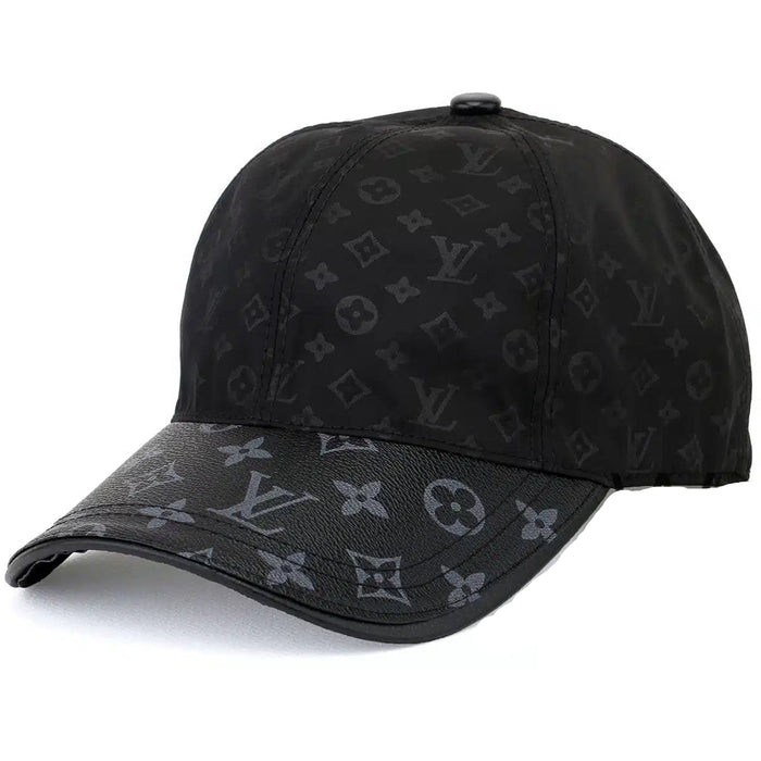 Gorra de béisbol con estampado LV, color negro, para el sol.