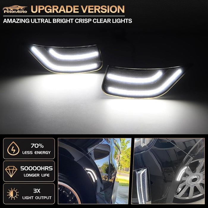 Luces LED de posición laterales blancas de repuesto para Chevy Tahoe Suburban 21 - 22 - Quierox - Tienda Online