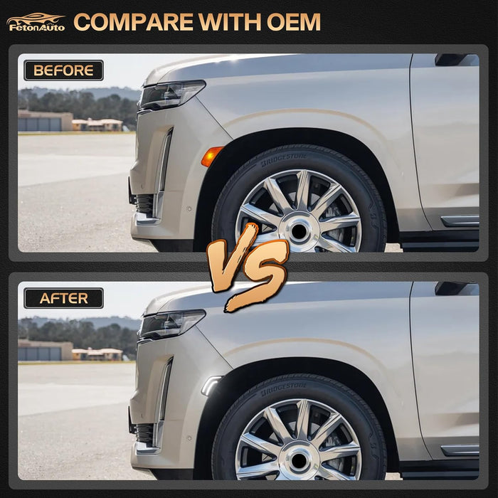 Luces LED de posición laterales blancas de repuesto para Chevy Tahoe Suburban 21 - 22 - Quierox - Tienda Online