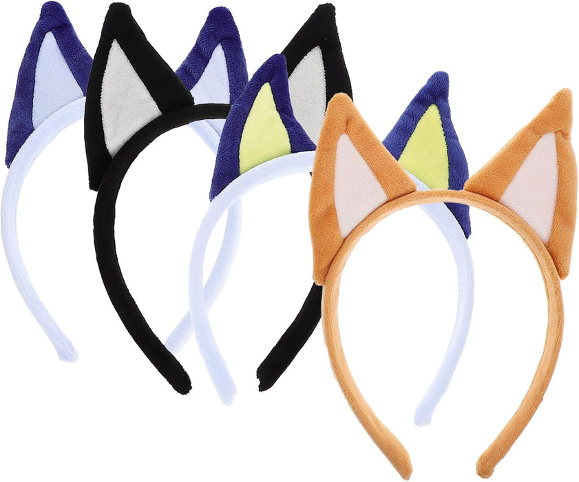 LUOZZY 4 diademas de orejas de perro, diadema de disfraz de perro, accesorios de disfraz de fiesta - Quierox - Tienda Online