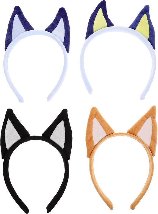 LUOZZY 4 diademas de orejas de perro, diadema de disfraz de perro, accesorios de disfraz de fiesta - Quierox - Tienda Online