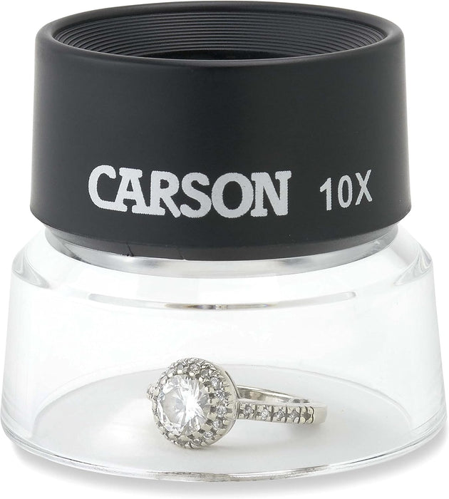 Lupa con soporte Carson LumiLoupe 10X (LL - 10), negra/transparente - Quierox - Tienda Online