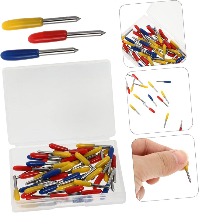 Lurrose Herramienta de corte de tela de vinilo 3 tamaños cortadores de repuesto para máquinas de grabado 50 piezas - Quierox - Tienda Online