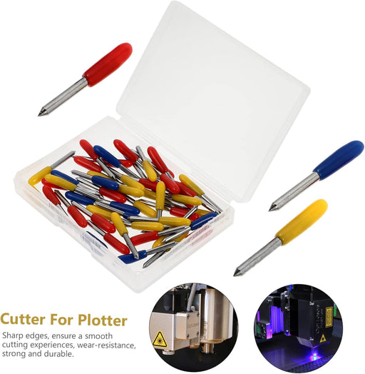 Lurrose Herramienta de corte de tela de vinilo 3 tamaños cortadores de repuesto para máquinas de grabado 50 piezas - Quierox - Tienda Online