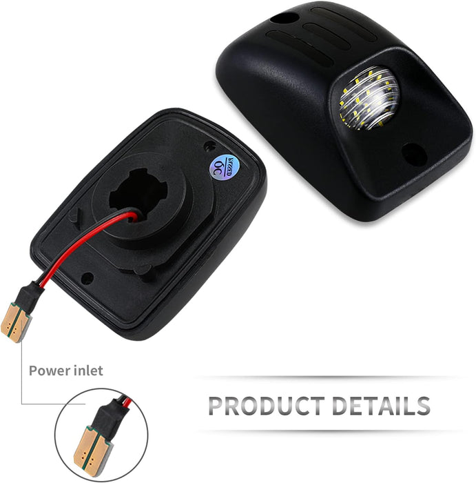 Luz de matrícula LED completa para matrícula, montaje de luz con 18 lámparas led - Quierox - Tienda Online