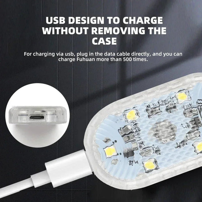 Luz LED inalámbricas para interior de coche, LED para interior de coche, recargable por USB - Quierox - Tienda Online
