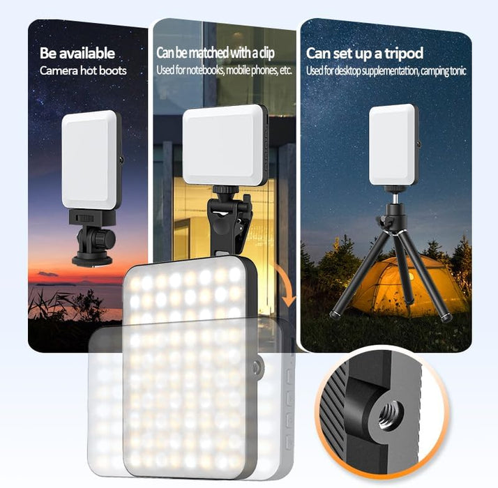 Luz LED recargable para selfie y luz LED para teléfono celular con clip - Quierox - Tienda Online