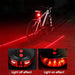 Luz trasera de 5 LED para bicicleta, luz de advertencia de seguridad - Quierox - Tienda Online