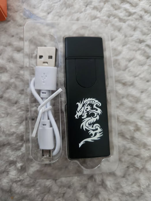 1pc Encendedor USB Recargable con Sensor Táctil Antiviento