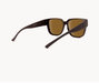 Macayle - Gafas de sol cuadradas marrones con ajuste superior - Quierox - Tienda Online
